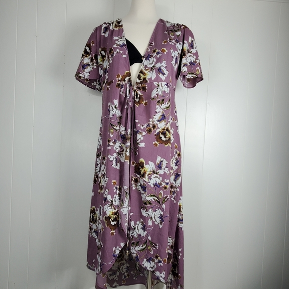 Sun N Moon floral swimsuit cover size large - Picture 1 of 12